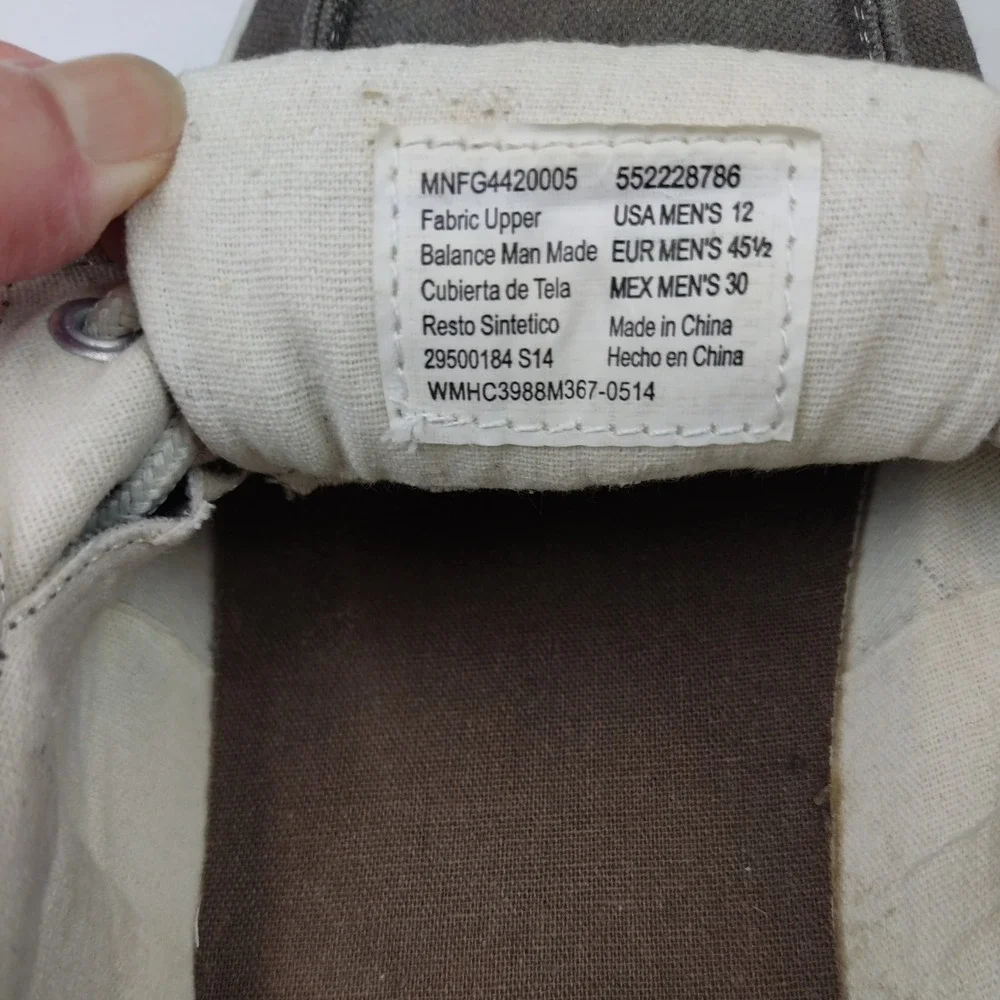 FADED GLORY Men's CANVAS  Khaki  boat shoes‎ size 12